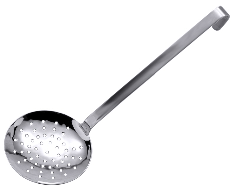 Schaumlöffel flach 10 cm fugenlos mit kurzem Stiel