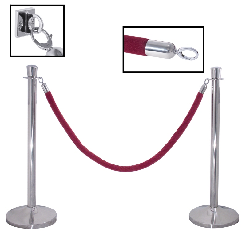 Wandhaken aus Edelstahl, chrom