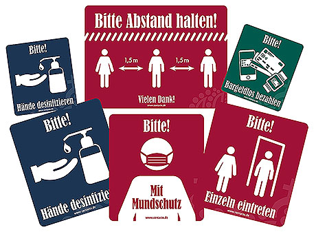 Schilderset Virenschutz 12 St.