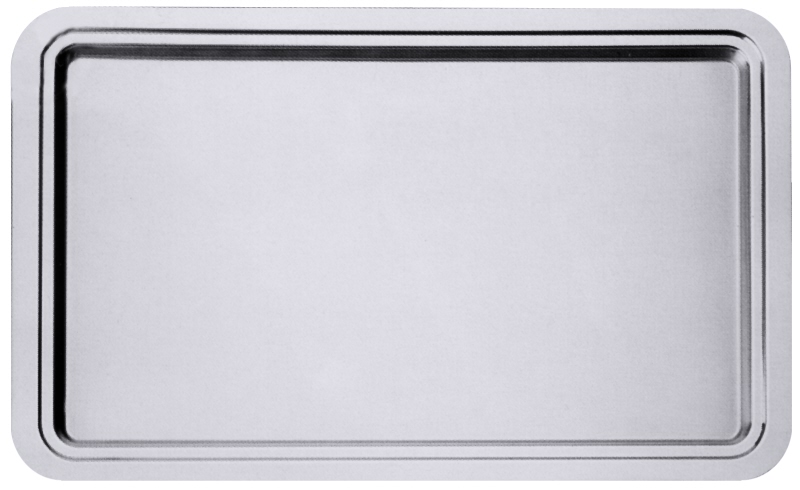 Serviertablett Tablett eckig Edelstahl Salvinelli 4352PRO 40 x 31 cm 
