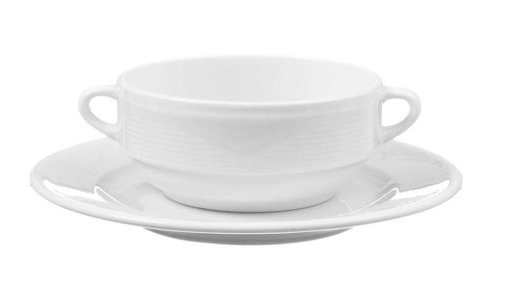 Untertasse für Suppenschale und Cappuccinobecher