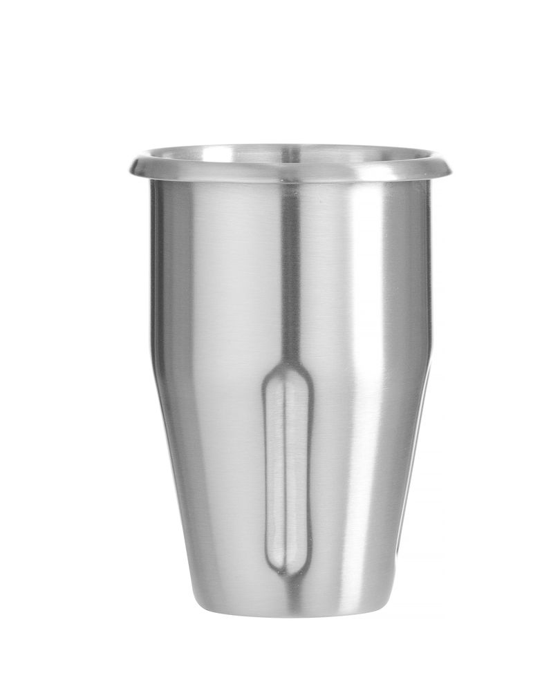 Edelstahlbecher für Milchshake-Mixer - Design by Bronwasser