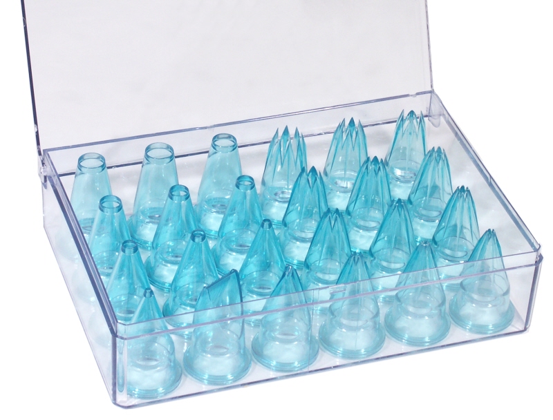 Spritzbeutel-Tüllen 24er Set aus Polycarbonat
