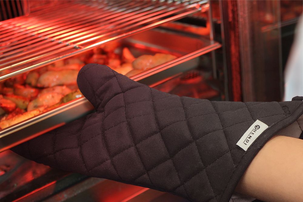 Ofenhandschuhe – 2 Stück • Baumwolle mit feuerfester Beschichtung
