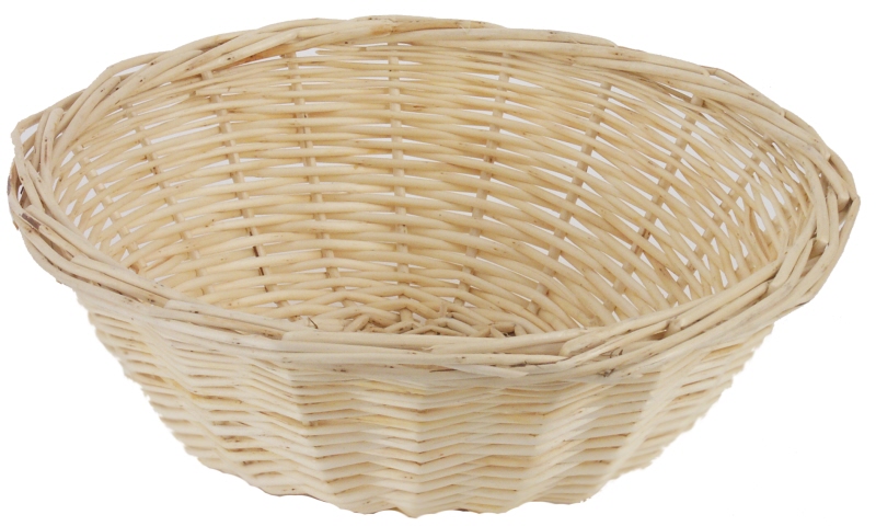 Weidenschale, helle Vollweide Durchmesser 20 x 8 cm