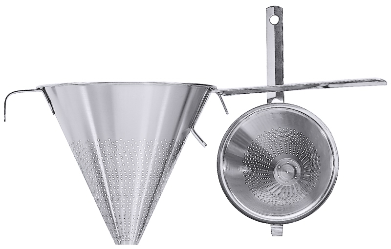 Spitzsieb mit Flachgriff 23 cm