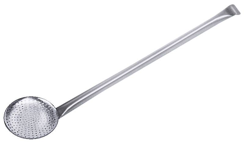Schaumlöffel 24 cm mit angesetztem Stiel