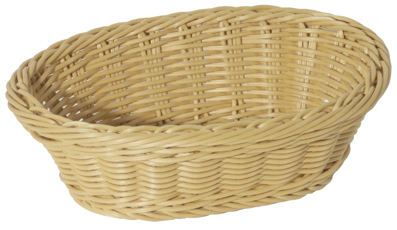 Polyrattan-Korb, oval 23,5 cm